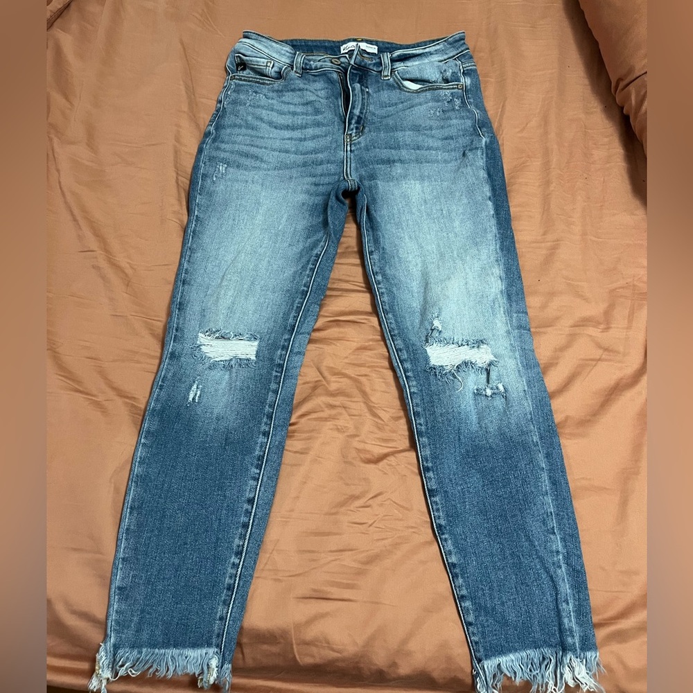 Maurice’s women’s flare stressed jeans